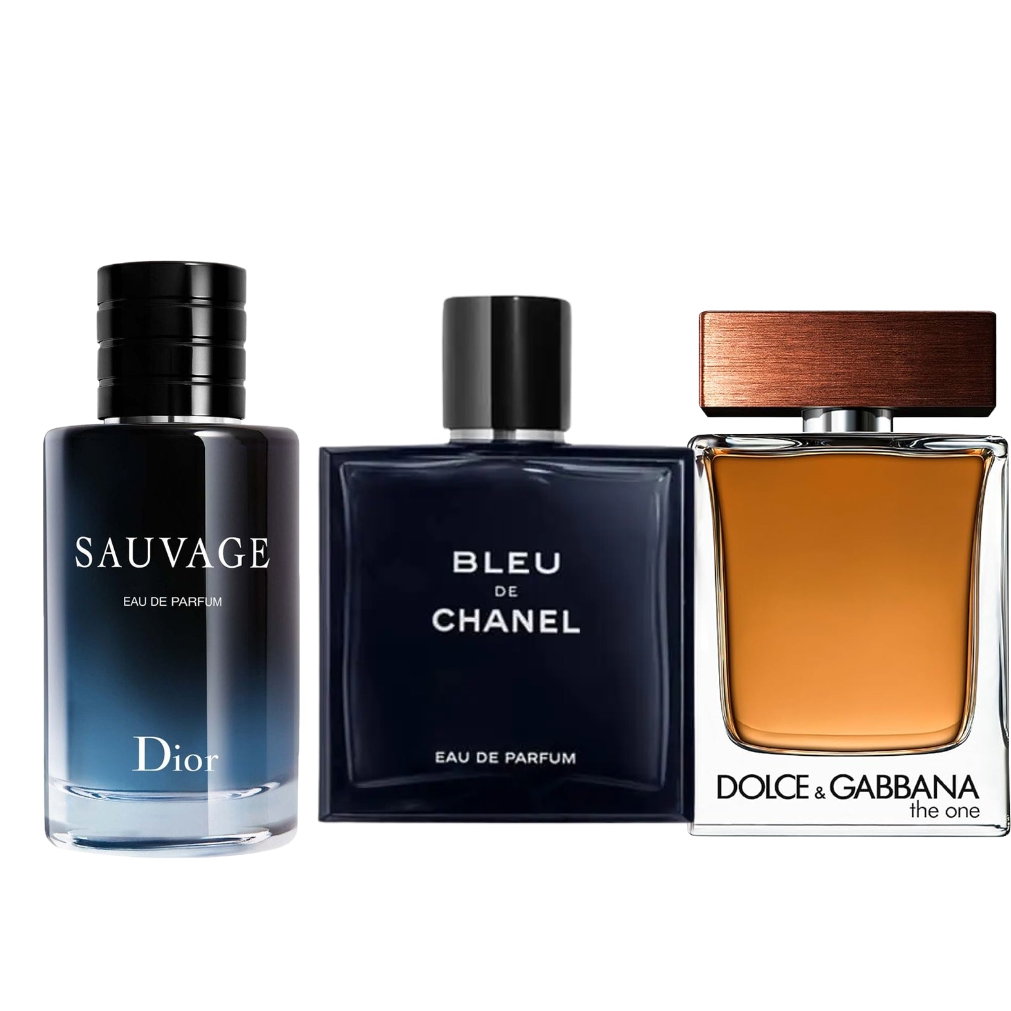 Sauvag+Bleu De Channel+Dolce Gabbana The One