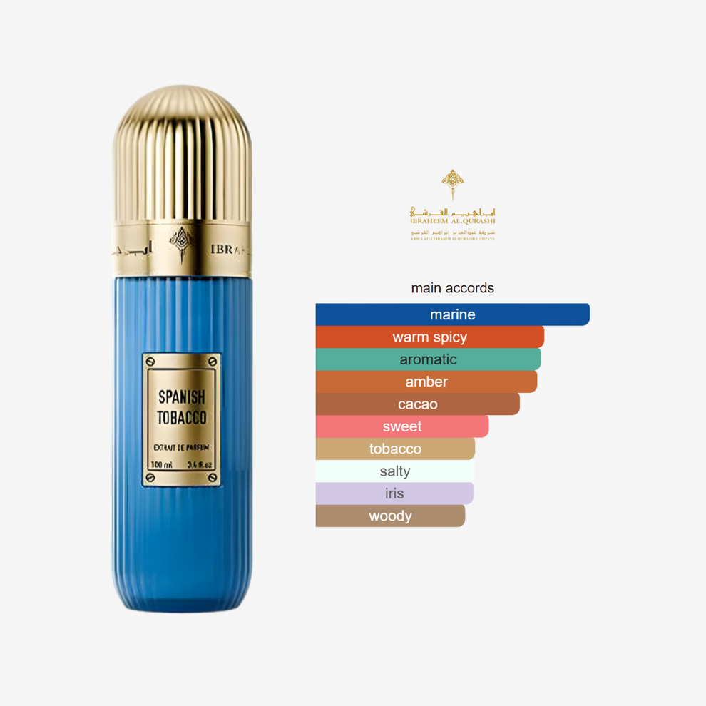 Spanish Tobacco by Ibrahim Al Qurashi – Unisex -100ml